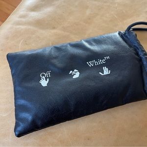 Off White Shoulder Bag - Black - Hands Logo